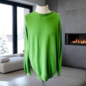New! WILLIAM Cashmere Blend Green Sweater Size XXL ITALY